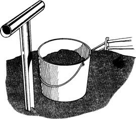 Figure 2. Use proper tools to collect the soil sample.